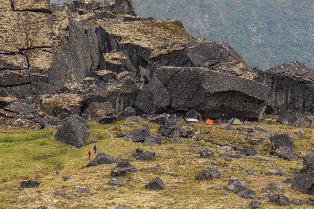 base camp at Fairy Meadow