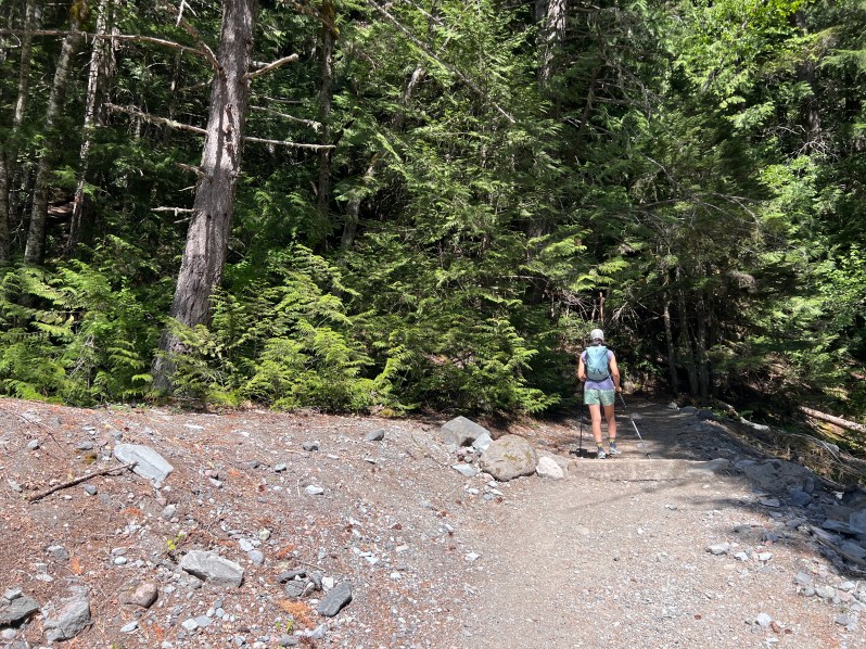 Rubble Creek trail conditions to Garibaldi Lake in May is in great shape and mostly no snow