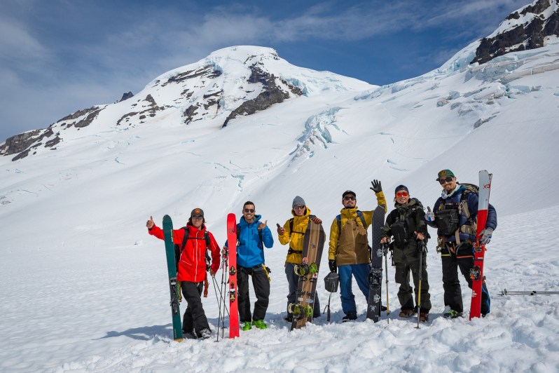 Coleman glacier at Mount Baker in Washington state 
